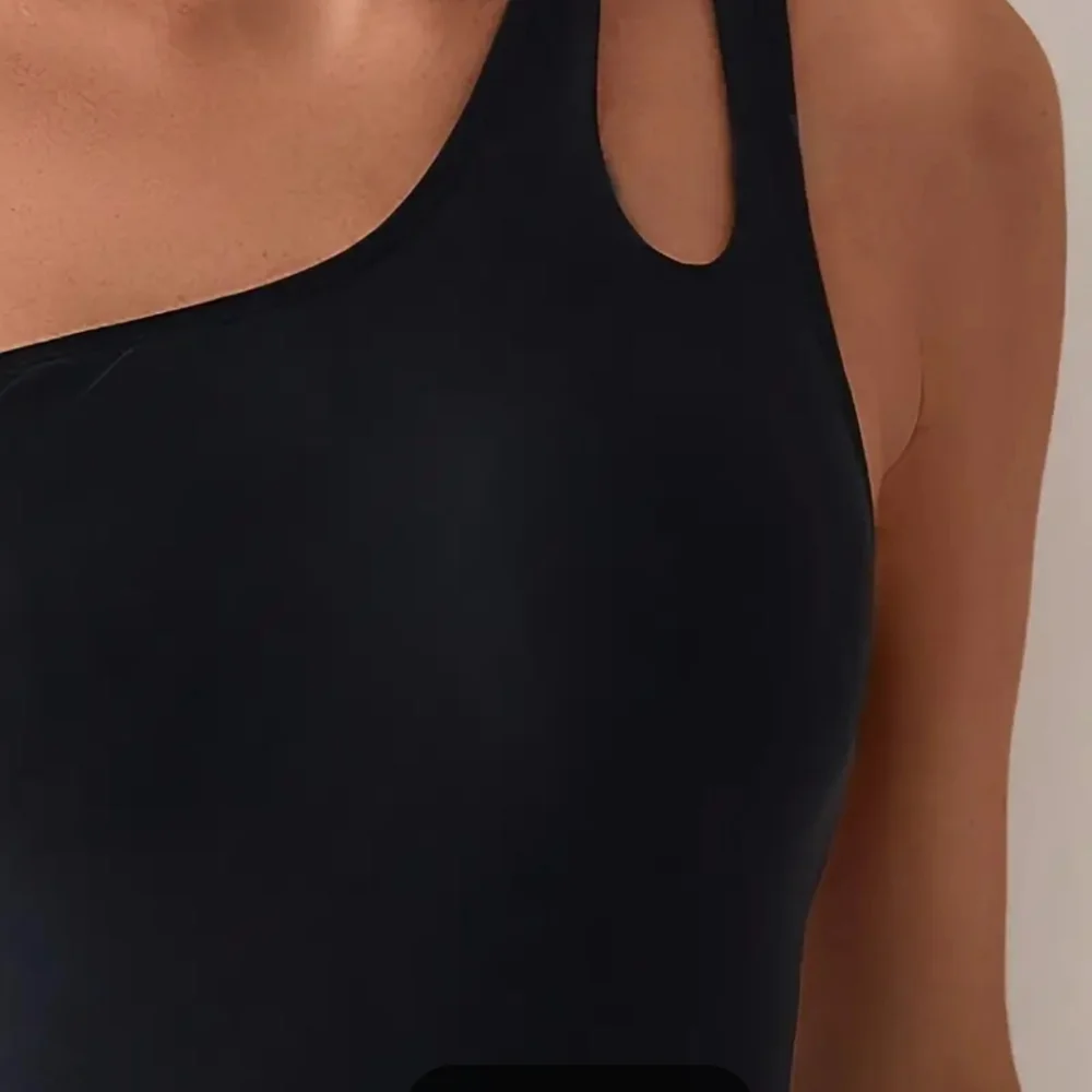 Elegant Black One-Shoulder Swimsuit Brand NEW - Picture 4 of 11